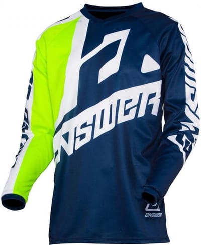 Maillot tee shirt pour moto cross enduro Taille L Answer Syncron Voyd Hyper Acid vert