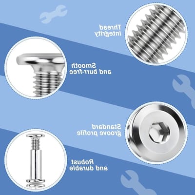 Verbindingsschroeven M4 x 10mm - 20 Stuks voor Meubelmontage en Bevestigingselementen