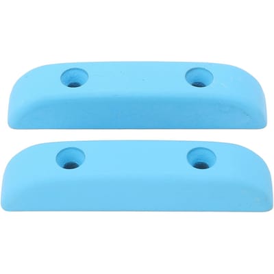 2 stuks Bas Duimsteun Metaal Vermoeidheid Verlichtend Gitaar Vingersteun voor Performers Bands Zilver blauw