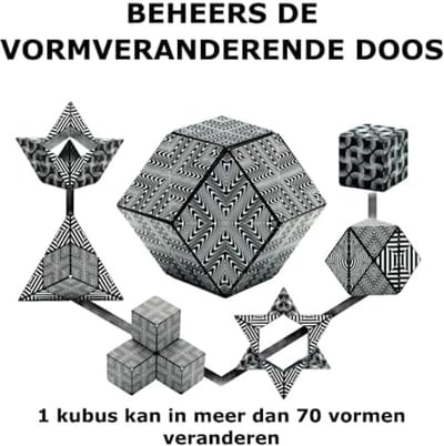 RALA Shashibo Vormveranderende Kubus - Anti-stress en educatief speelgoed - 36 magneten