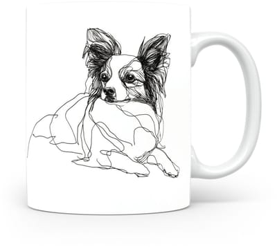 Beker Vlinderhondje (Papillon/Phalène)