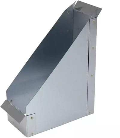 Zijaansluiting 170mmx80mm 45 graden voor rechthoekig instortkanaal