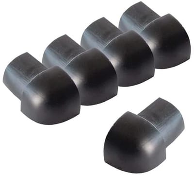 5x Buitenhoekprofiel voor Tegelprofiel 10mm - Geanodiseerd Aluminium Kwartcirkelprofiel Zwart