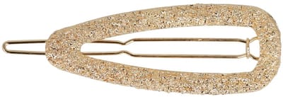Haarsoires Haarspeld Haarclip 6cm - Open Druppel Vorm - Geribbeld - Goud - Hair Clip - Decoratieve Haaraccessoire