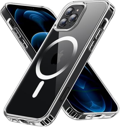 Schokbestendig Doorzichtig Hoesje | Geschikt voor: iPhone 12 Pro - Back Cover Transparant | Compatibel met MagSafe