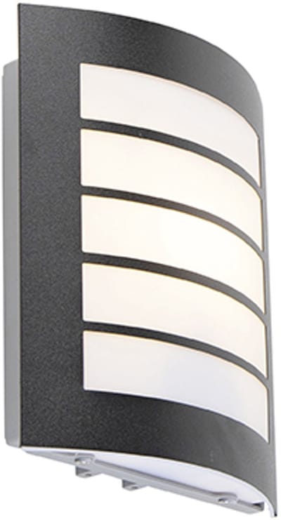 QAZQA miro - Moderne Wandlamp voor buiten - 1 lichts - D 65 mm - Zwart - Buitenverlichting