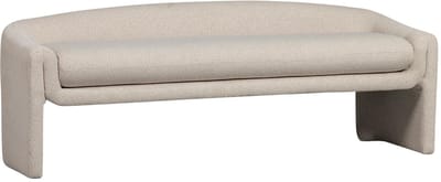 WOOOD Zone Bankje - Polyester - Beige - 58x160x55