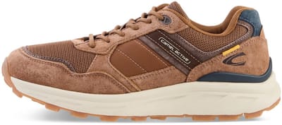 camel active Sneaker van nubuck en textielmix met comfortabele zool - Maat menswear-40 - Cognac