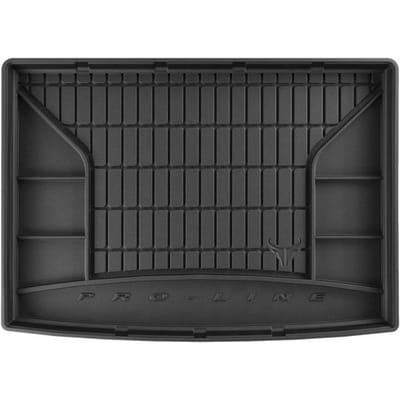 Frogum - DryZone - Kofferbakmat 3D met Organizer - Geschikt voor MERCEDES-BENZ B-Klasse (W246) 2011-2018 - Hoge laadvloer - TPE Rubber - Zwart