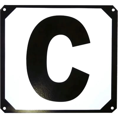 Set van 12 letters van carrousel metalen ondersteuning Hippotonic