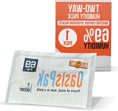 Vochtigheidspakketten - Luchtbevochtiger Packs - Opslag Behoud - Twee-weg Controle - 67 Gram - Wit