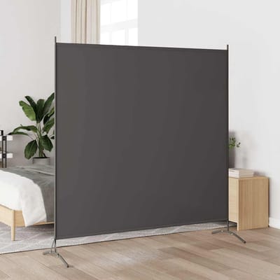 vidaXL - Kamerscherm - met - 1 - paneel - 175x180 - cm - antraciet
