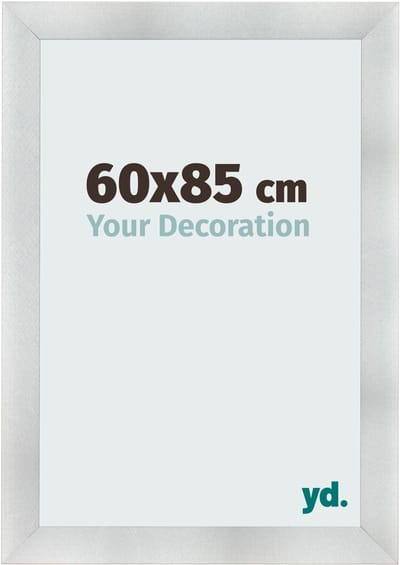Your Decoration - Fotolijst 60x85 cm - MDF - Aluminium Geborsteld - Pisa