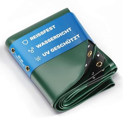 Premium Waterdicht Afdekzeil 400x800cm – UV Bestendig en Scheurvast PVC Zeil voor Tuin, Bouw en Meer – Winterbestendig Groen
