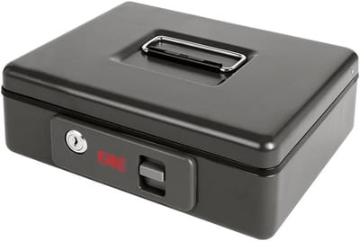 Geldcassette met Cijferslot en Drukknop Grijs voor Veilige Opslag