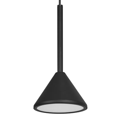 OSRAM Decor Fuji, decoratieve hanglamp, 1-lamp, 5W, 930 warm wit, 180lm, 3000K, niet dimbaar, IP20, zwart, staal, 120 mm, lamp niet vervangbaar