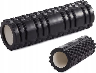 Foam roller - Massage roller - Grid Trigger point - Fitness roller - Foamroller - Foamrollers - Foam - Fitness - Yoga - Zwart-blue-purple - 55978