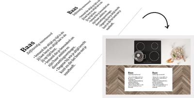 Keukenloper - Loper keuken - Baas - Woordenboek - Quote - 120x60 cm - Keukenloper vinyl