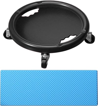 Buikspier trainer - Core trainer wiel - Krachtige kerntraining - 360 graden draaibaar - 28cm breed - Zwart