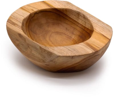 Ancient Wisdom - Kom - Middelgrote multicolor teakhouten kom 20x7 cm - houten schaal - decoratie - servies - keukenaccessoire - interieur - gebruiksvoorwerp - eetgerei - tafelaccessoire