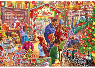 Gibsons kerst puzzel Santa's Sweetshop 250XL - extra grote stukken.
