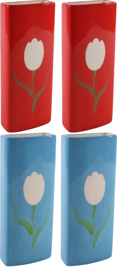 Svenska Living Radiatorbak luchtbevochtiger/waterverdamper - 4 st - 20 x 8 cm - porselein