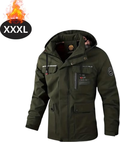 Bovista Windjas Voor Heren - Windjack - Waterdicht - Jas Met Capuchon - Outdoorjas - Volwassen - Groen - Maat XXXL