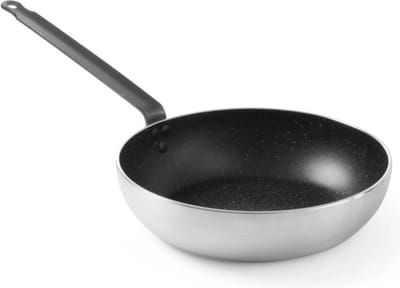 HENDI Wokpan – Aluminium – Marble anti-aanbaklaag – Ø 280 mm – Hittebestendig tot 260°C