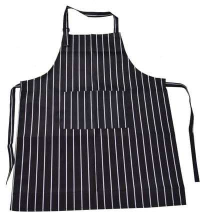 Allecto - Keuken Schort - Waterdicht - Verstelbaar - Zwart - Vlekbestendig - Geschikt voor Koken en Bakken - Met Zakken