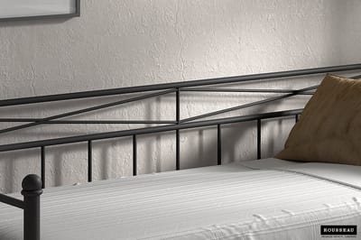 Bedzetel 'Sablo' Zwart 90x200 Met Lattenbodem