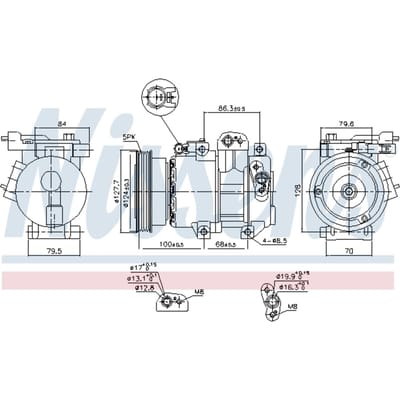 Compressor airconditioning NISSENS 890232