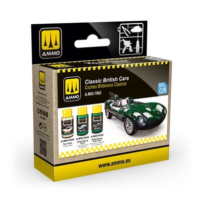 AMMO by Mig Jimenez Hobbyverf Acrylverf - MIG 7862 Cobra Motor Paints - Klassieke Britse Auto#039 Kleurenset - Acryl Set 3x30ml Verf set - 3x 30 ml