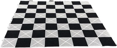 Schaakbord Mat - Damesspel Bord - Strategisch Spel - Mobiel Rubber - 160x160cm