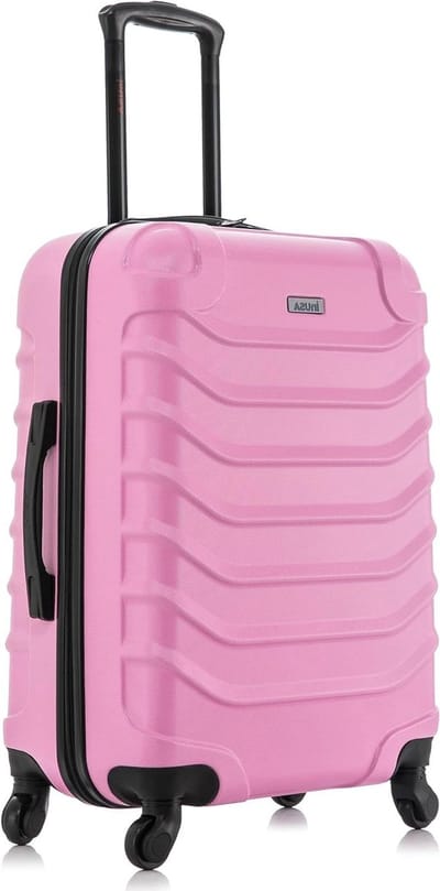 Lichtgewicht Spinner Bagage - Reiskoffer Hardcase - Reizen - Ergonomische Handgrepen - 24 Inch - Roze