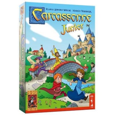 999 Games - Carcassonne - Junior - Bordspel - Vanaf 4 jaar - Kinderspel - Gezelschapsspel - Educatief spel