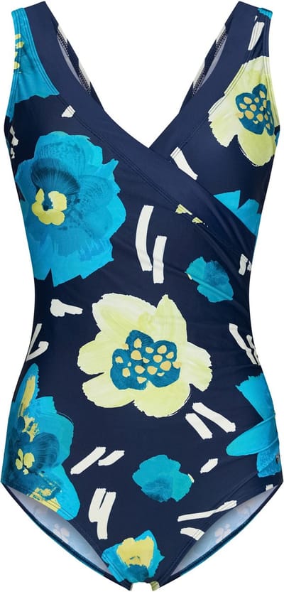 Dames Badpak Pastunette - Bloom - Corrigerend - Blauw - Maat 38