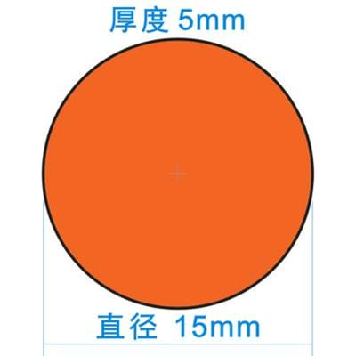 50 Stuks Diameter 15*5Mm 10 Kleuren Houten Pionnen Spelstukken Kleurrijk Schaak Voor Tokens Bordspel Accessoires oranje