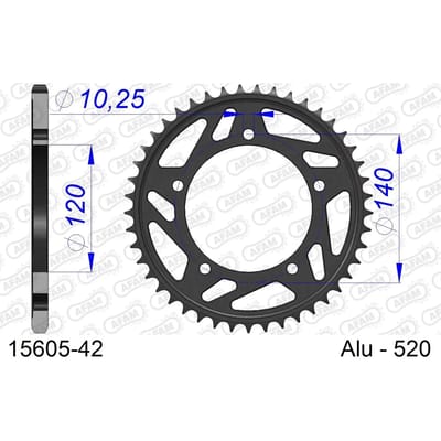 Tandwiel Afam 520 42 dents