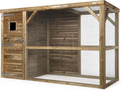 Wood Selections Volière Toon - Vogelkooi - vogelhuis voor buiten - papegaaienkooi - dierenverblijf - Vogelren - vogelverblijf