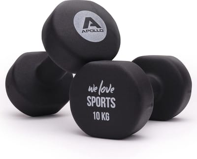 Apollo Halterset | Fitnesshalters 2x 10kg | Dumbbells voor Vrouwen & Mannen| Dumbbell Weights | 10kg-Gewichten