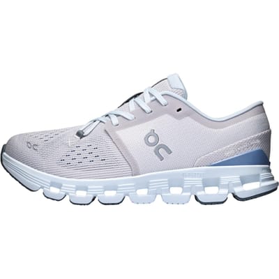 ON Cloud X 4 Silver Chambray Dames Sneakers Grijs 3WE30073278 36 white