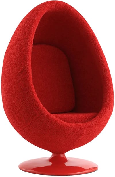 York - Egg Loungestoel - Red