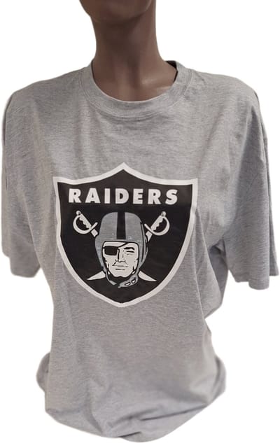 RAIDERS T-SHIRT-GREY-XL