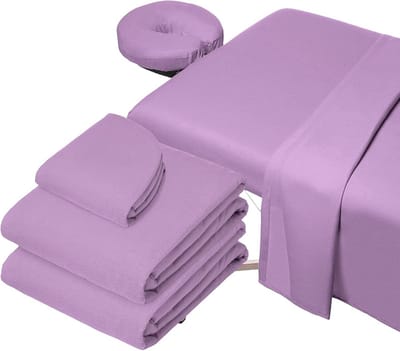 3-Delige Massagehoeslaken Set voor Massagetafel Badstof