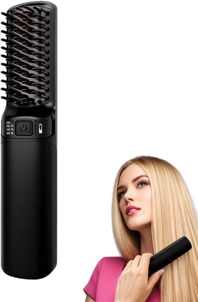 WB Goods Draadloze Stijlborstel - Keramisch - ionen technologie - Stijlkam - Stijlborstels - Warmte borstel - Brush - Elektrische haarborstel - Stijltang - Fohnborstel - Draadloze fohn - Draadloze stijltang - Touch Up - Stylingborstel Kort Haar