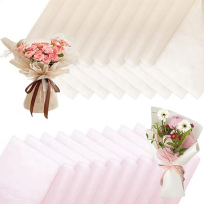 Bloemenboeket Cadeaupapier - Perfect voor Geschenken en Ambachten 30x30 cm