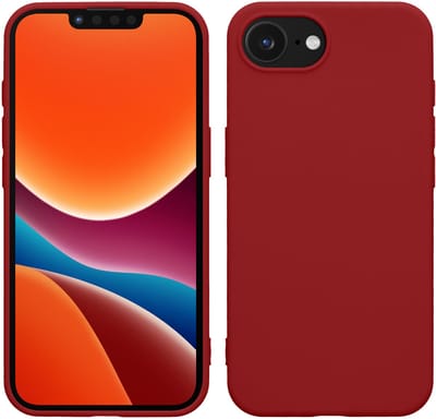 kwmobile telefoonhoesje geschikt voor Apple iPhone 17e / iPhone 16e - Hoesje voor smartphone - Back cover in rabarber rood