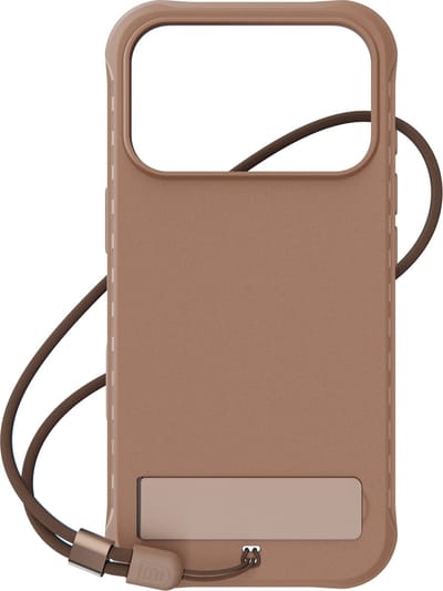 BodyGuardz Performance Pro hoesje iPhone 17 Pro – Geïntegreerde koelventilatie en koelgeltechnologie – Aangepaste vastlegknop voor camerafuncties – Richtingsgevoelige luidsprekerpoorten voor geluidskwaliteit - Bruin