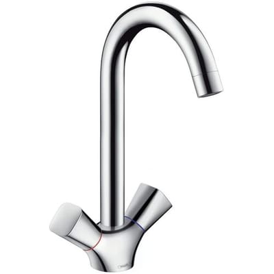 hansgrohe Logis M31 tweegreeps keukenmengkraan 220 - Hoge draaibare uitloop - Chroom