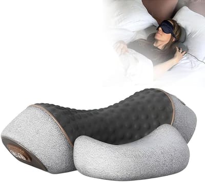 Massager - Massagekussen - 3-in-1 Nekmassager - Nekmassagekussen - Rug en Nek - Twee Functiestanden Massage/Warmtekompres - Grijs